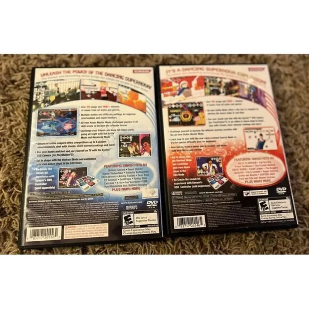 Ps2 Games Lot  Need For Speed, Underground 2, DD Revolution, Football,‎ NASCAR